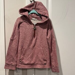 Appaman Maroon Hooded Sweater with 1/4 Zip size 7